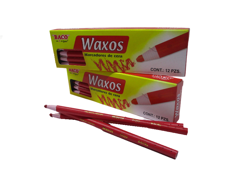MARCADOR DE CERA ROJO WAXOS