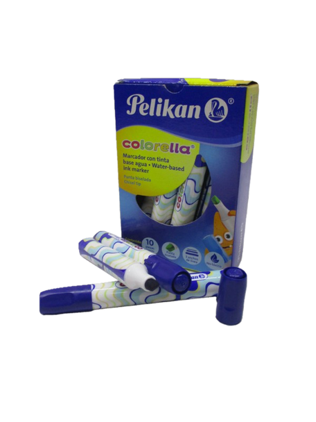 MARCADOR PELIKAN COLORELLA AZUL REDONDO