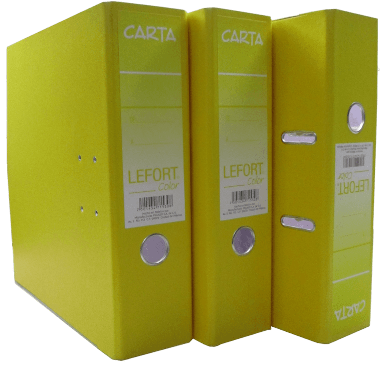 REGISTRADOR RADO LEFORT TAMAÑO CARTA AMARILLO