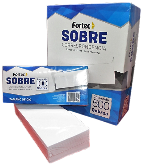 SOBRE BLANCO PARA CORRESPONDENCIA OFICIO SIN VENTANA