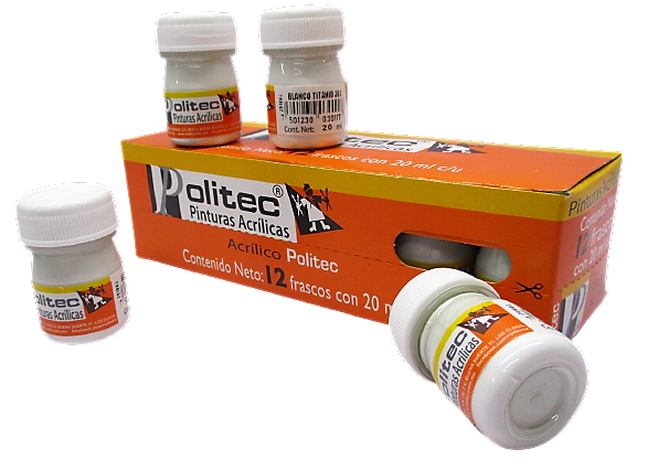 PINTURA POLITEC 20ML BLANCO DE TITANIO