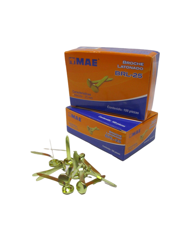 BROCHE LATONADO DE 25MM