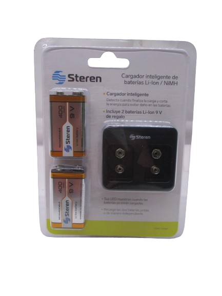 CARGADOR DE PILAS LI-ION/NiMH 9V