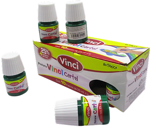PINTURA VINCI 25ML COLOR VERDE ESMERALDA
