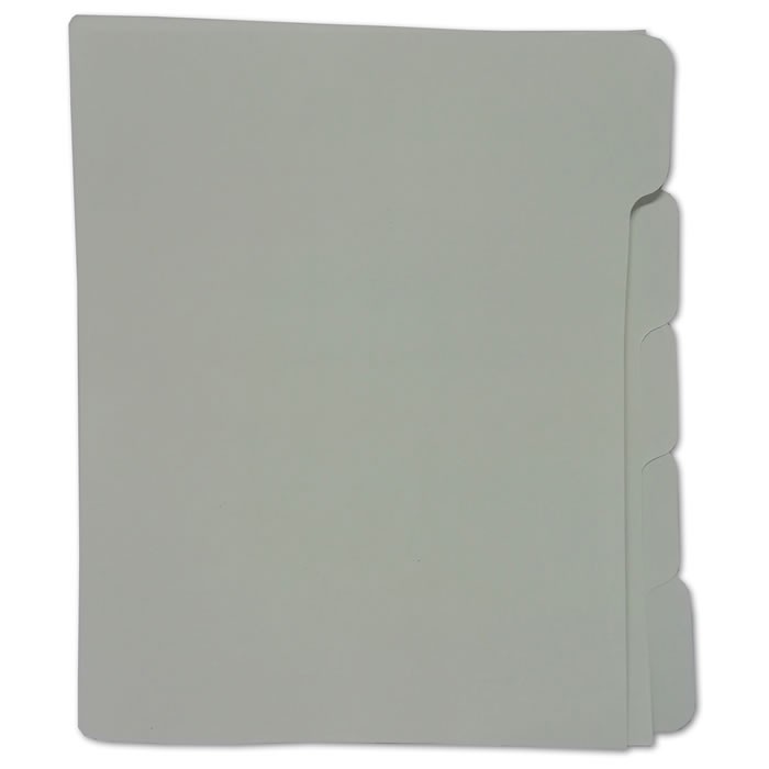 SEPARADORES BRISTOL TAMAÑO CARTA 5 SEPARADORES