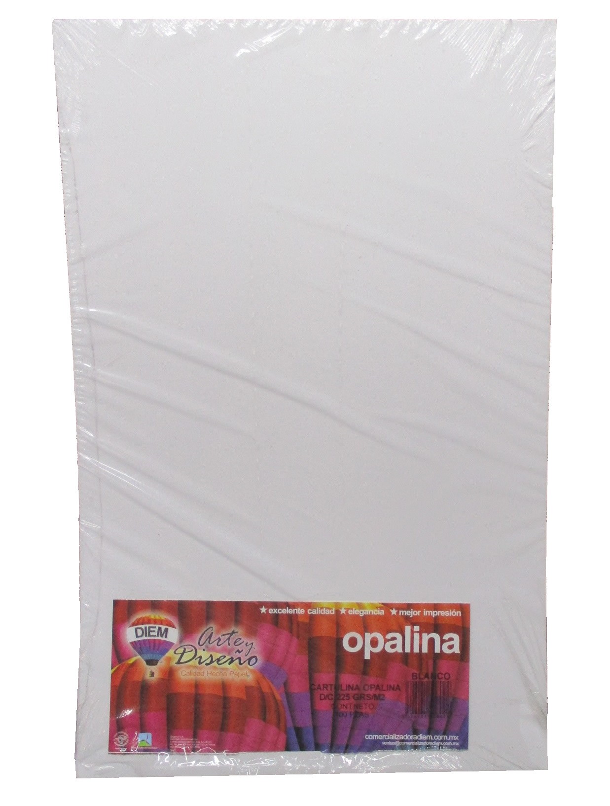 CARTULINA OPALINA BLANCA DIEM TAMAÑO DOBLE CARTA