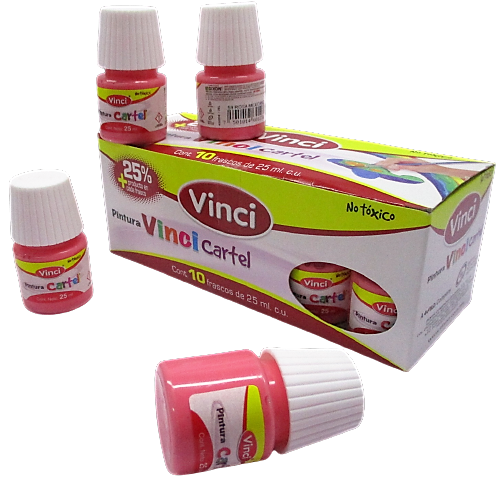 PINTURA VINCI 25ML COLOR ROSA MEXICANO