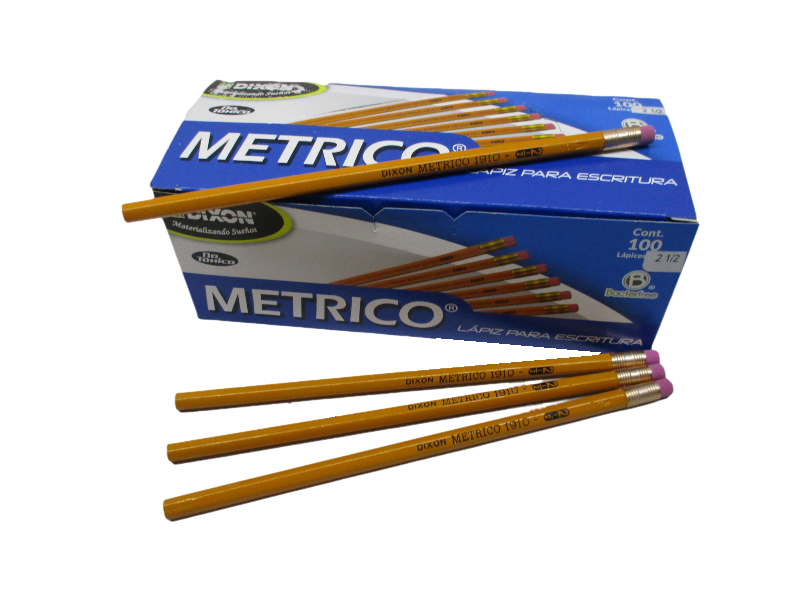 LAPIZ DE GRAFITO HEXAGONAL METRICO 2 1/2