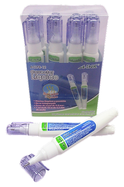 CORRECTOR TIPO PLUMA A-INK DE 8ML
