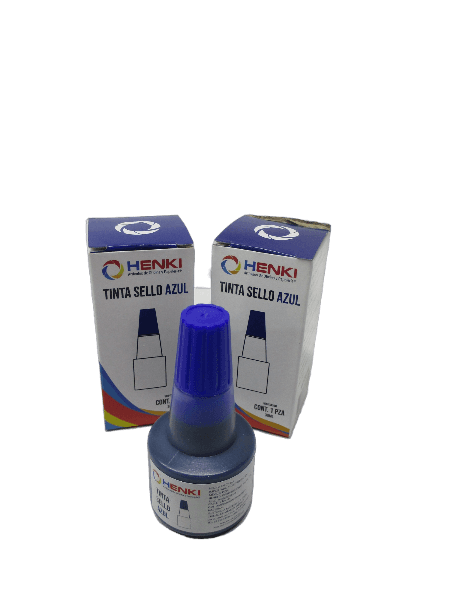 TINTA PARA SELLOS AZUL 30 ML HENKI