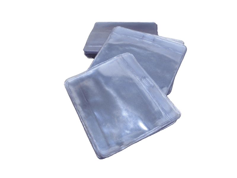 PORTA GAFETE TRANSPARENTE HORIZONTAL