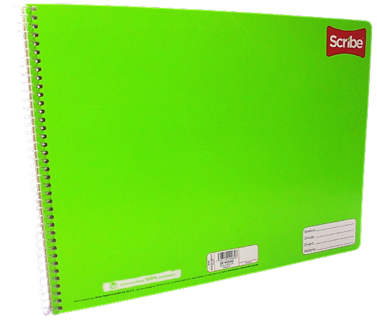 CUADERNO DE DIBUJO ESPIRAL BLANCO CON 20 HOJAS SCRIBE