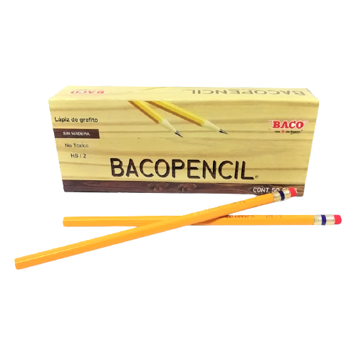 LAPIZ DE GRAFITO HEXAGONAL BACO