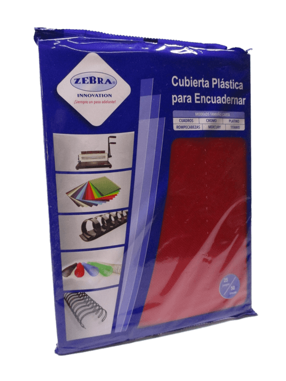 CUBIERTA PLASTICA PLATINO ROJO ZEBRA
