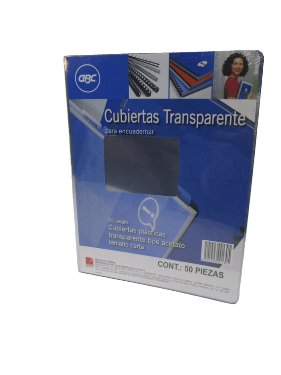 CUBIERTA CARTA TIPO ACETATO GBC